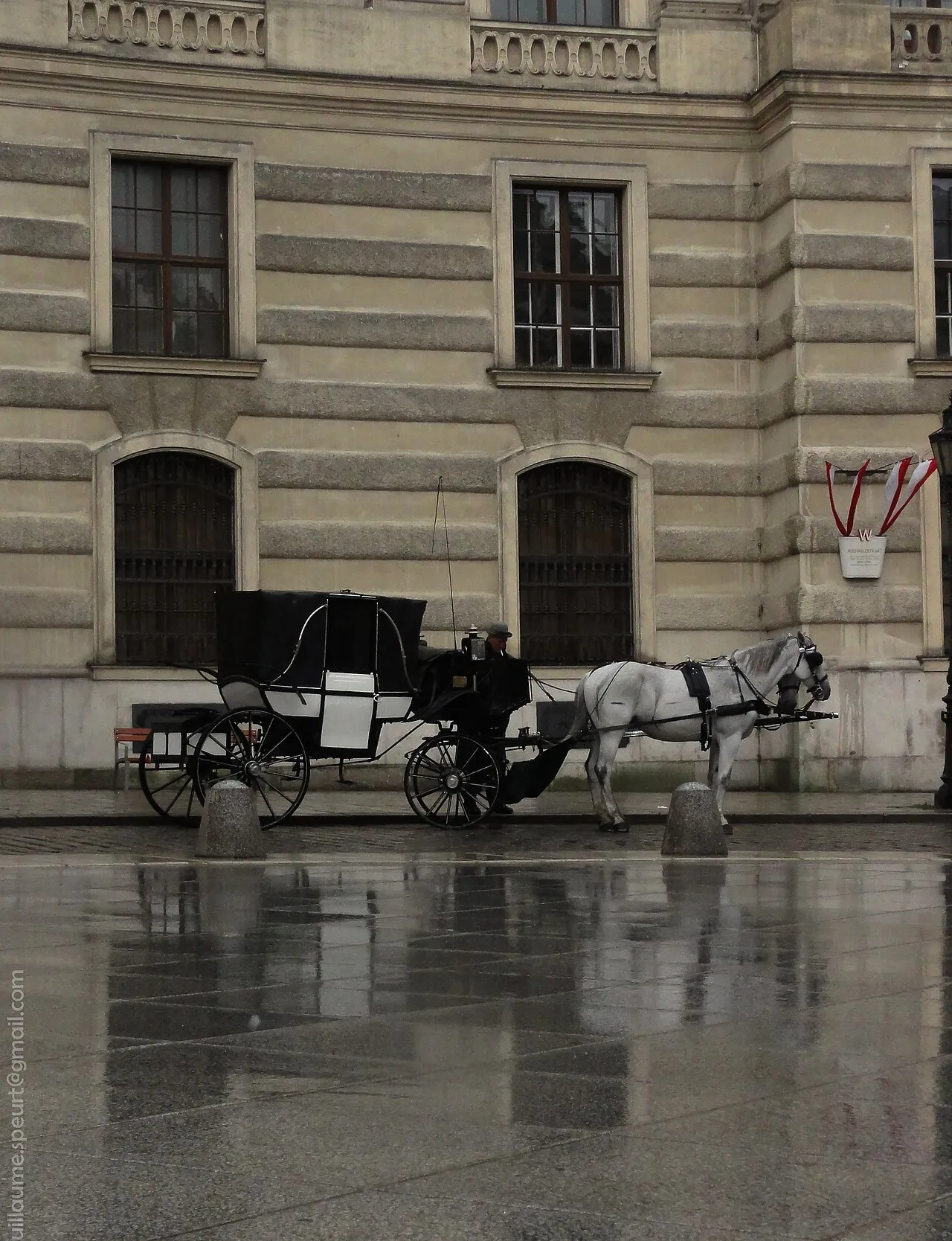 A calèche passing the Hofburg