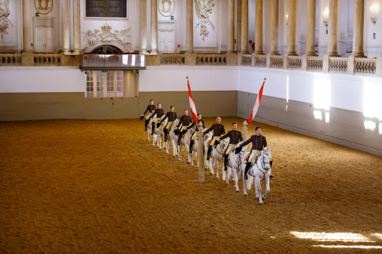 The school quadrille in the Winter Riding School