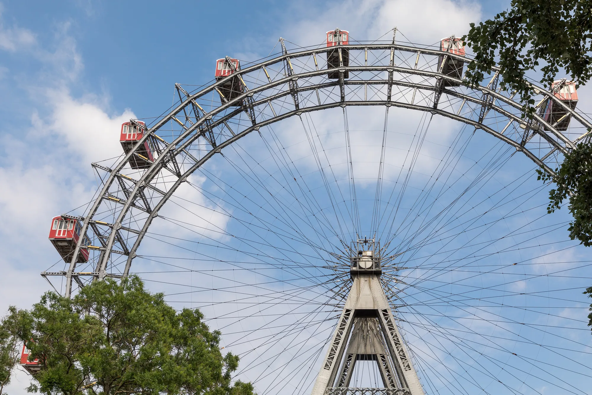 The giant Ferris wheel in the Prater, the setting of the film’s most quoted scene.